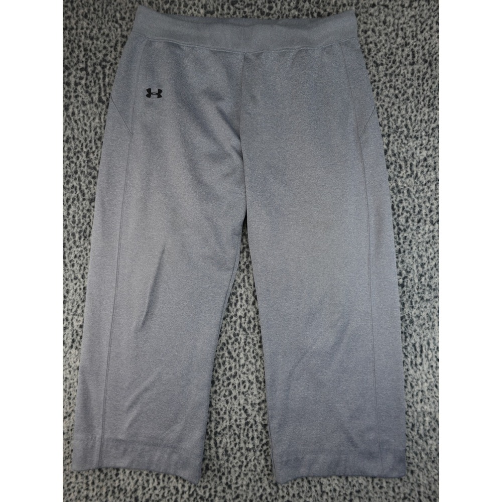 Under Armour Athletic Capris Women XL Gray Excellent Performance HeatGear